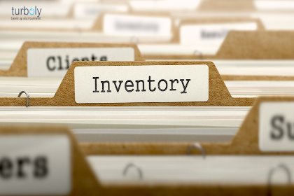 Inventory Concept with Word on Folder.