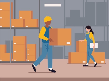 Work at warehouse