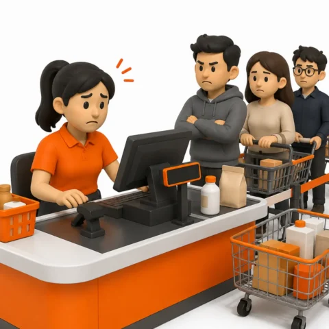 Antrian membludak tanpa pakai sistem POS